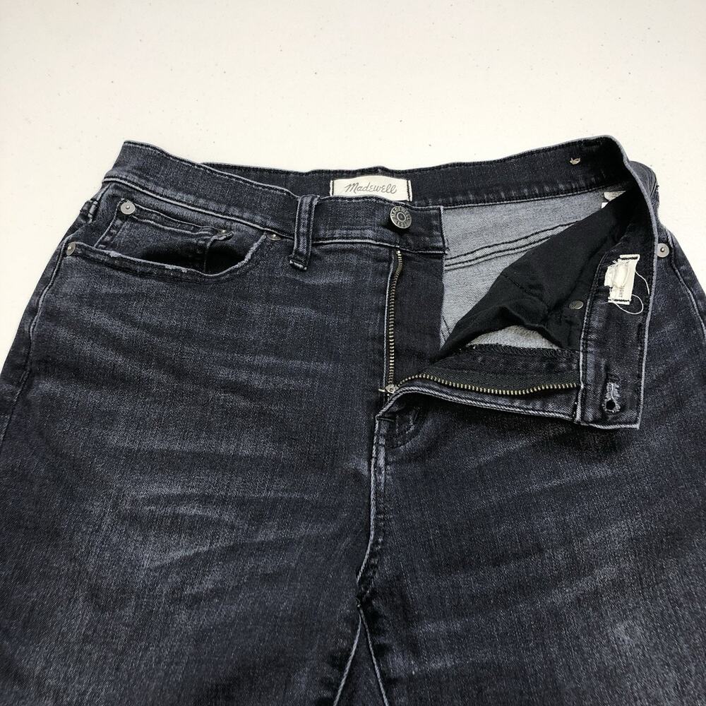 Madewell Cruiser Straight Jeans Women's Size 29 Black Zip Fly - Picture 7 of 11